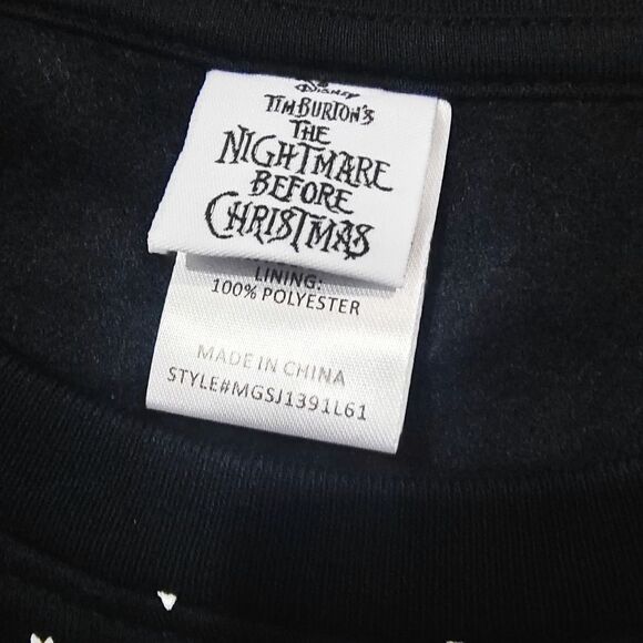 Disney Tim Burton's Nightmare Before Christmas Light Up Sweater #6 - Picture 6 of 7